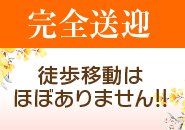 徒歩移動ほぼなし。疲れないようにしっかりサポート