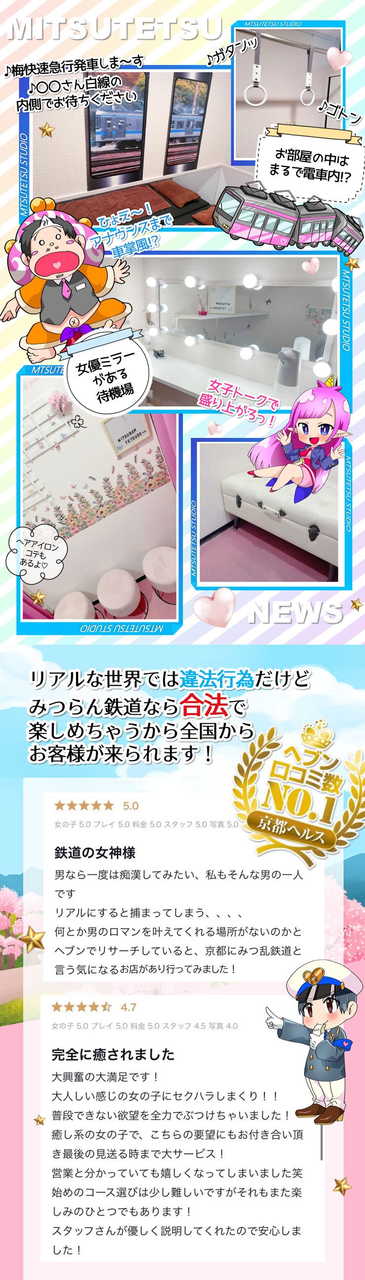 口コミ店内