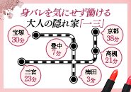 大阪の中心地に比べコインパーキングが安く、車での通勤も可能✨梅田から電車ですぐ！身バレしにくい稼げる隠れ家が十三店です✨